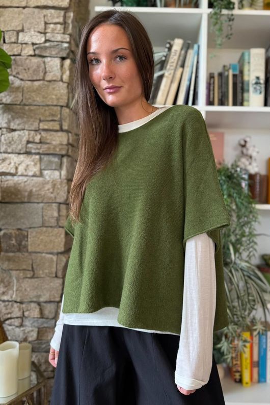 Conrad Layer Knit Deep Olive